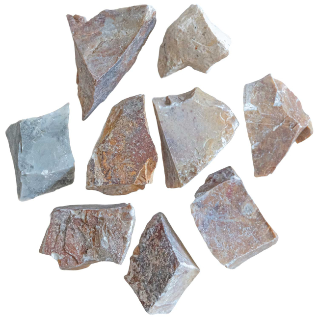 Pierres brutes pyrophyllite - 4 à 6 cm - 300 grammes