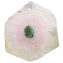 Tranche de tourmaline melon d'eau polie - Réf 6598.1