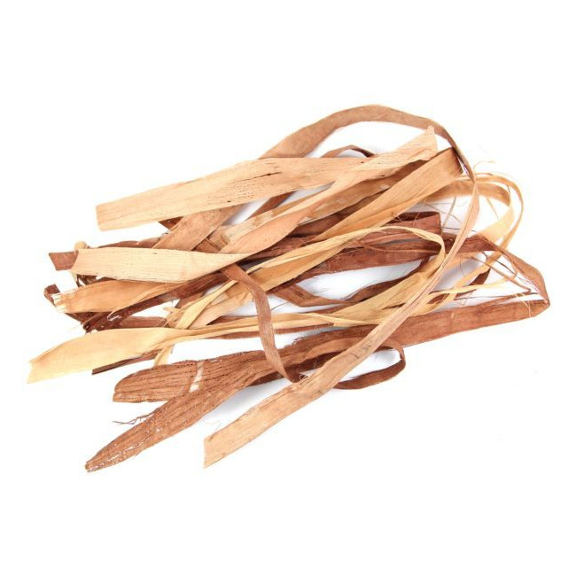 Lianes larges de raffia brun - 150 grammes