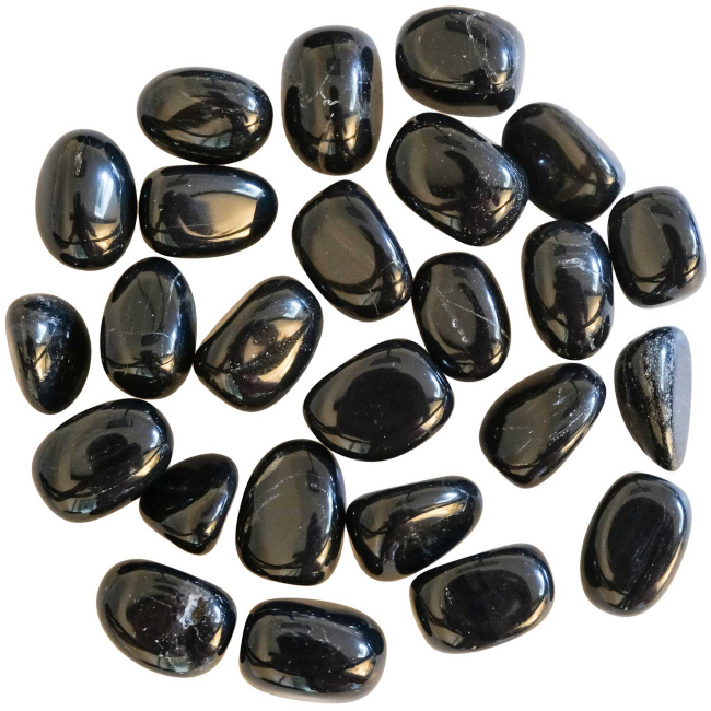 Pierres roulées agate noire - 2 à 3 cm - Lot de 2