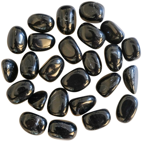 Pierres roulées agate noire - 2 à 3 cm - Lot de 2