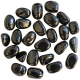 Pierres roulées agate noire - 2 à 3 cm - Lot de 2
