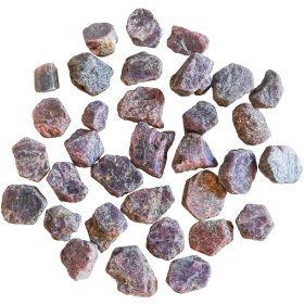 Pierres brutes cristaux de rubis - 1 à 1.5 cm - 20 grammes
