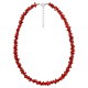 Collier en jaspe rouge - perles baroques