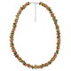 Collier de pierre en unakite - perles baroques