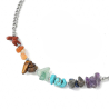 Collier chaine chakra - Pierres perles baroques
