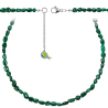 Collier en malachite - Perles roulées 7 à 10 mm - 43 cm