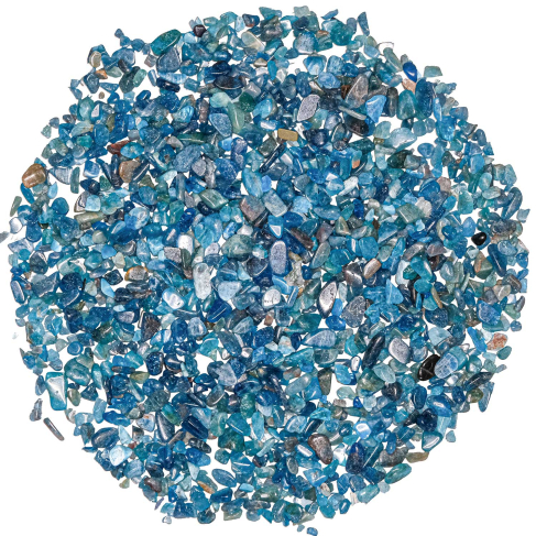 Mini pierres roulées apatite bleue - 2 à 8 mm - 100 grammes