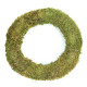 Couronne de porte en mousse verte