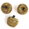 Pommes décoratives fabriqués en pana - Lot de 3