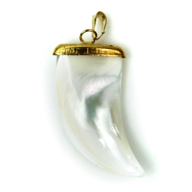 Pendentif griffe en nacre de trocha