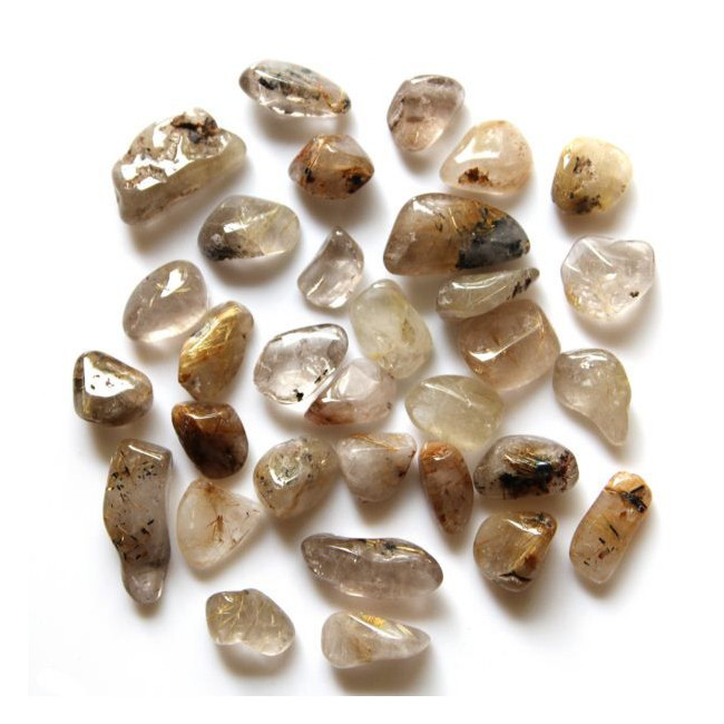 Pierres roulées cristal rutile - 2 à 3 cm - 20 grammes