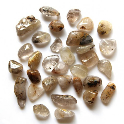Pierres roulées cristal rutile - 2 à 3 cm - 20 grammes