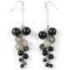 Boucles d'oreilles grappe en agate naturelle