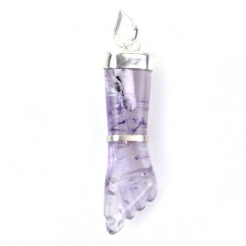 Pendentif Main Figa améthyste monture en argent 950