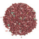 Sable brut de jaspe rouge (majoritaire)  0/10 mm - 100 grammes