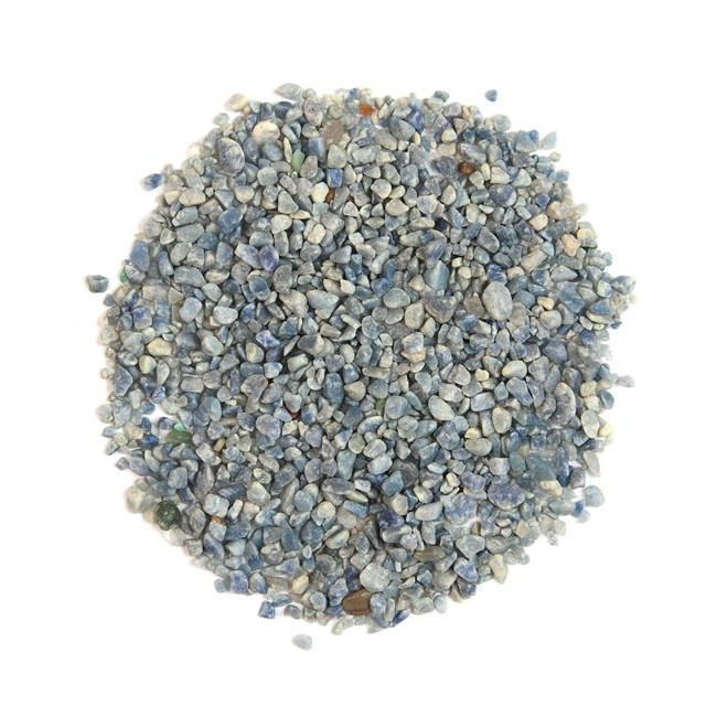 Sable semi-roulé de quartz bleu 2/10 mm - 100 grammes