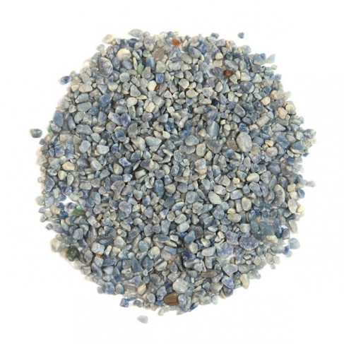 Sable semi-roulé de quartz bleu 2/10 mm - 100 grammes