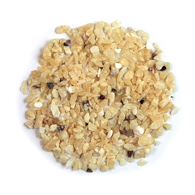 Sable brut de calcite jaune 0/10mm - 100 grammes