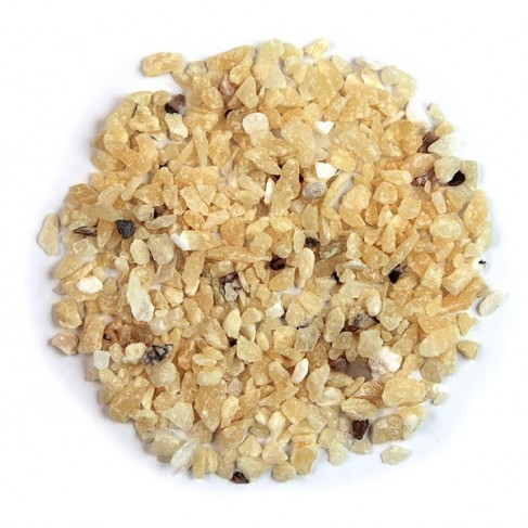 Sable brut de calcite jaune 0/10mm - 100 grammes