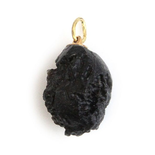 Pendentif pierre brute en tectite