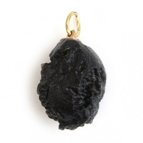 Pendentif pierre brute en tectite