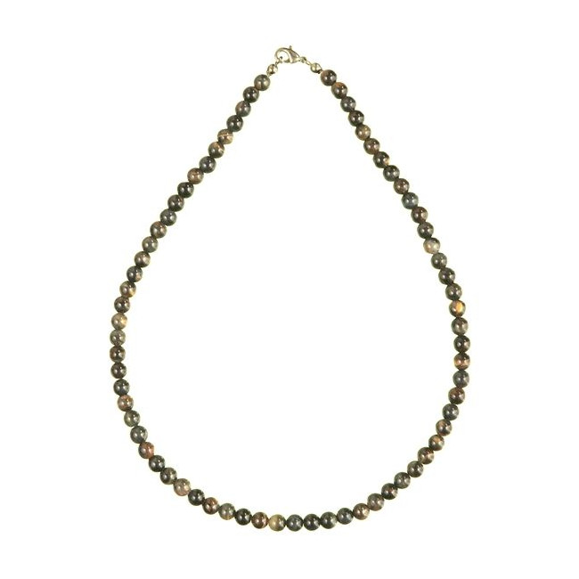 Collier en oeil de faucon - Perles rondes