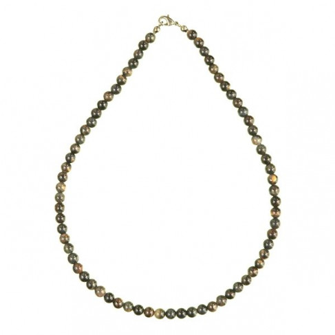 Collier en oeil de faucon - Perles rondes