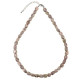 Collier en aventurine mauve - Perles pierres roulées