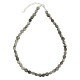 Collier en tourmaline grise oeil de chat - Perles pierres roulées