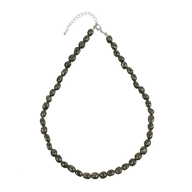 Collier en astrophyllite - Perles pierres roulées