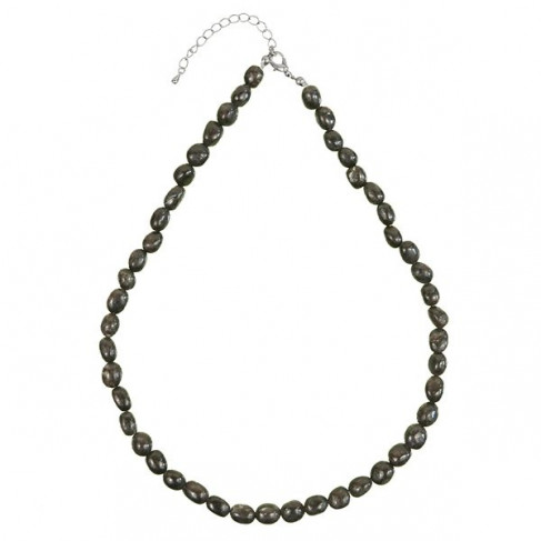 Collier en astrophyllite - Perles pierres roulées