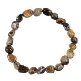 Bracelet en tiffany stone - Perles pierres roulées