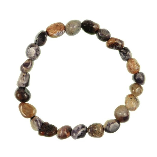 Bracelet en tiffany stone - Perles pierres roulées