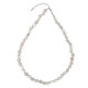 Collier en cristal de roche laiteux - Perles pierres roulées