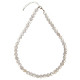 Collier en cristal de roche craquelé - Perles pierres roulées