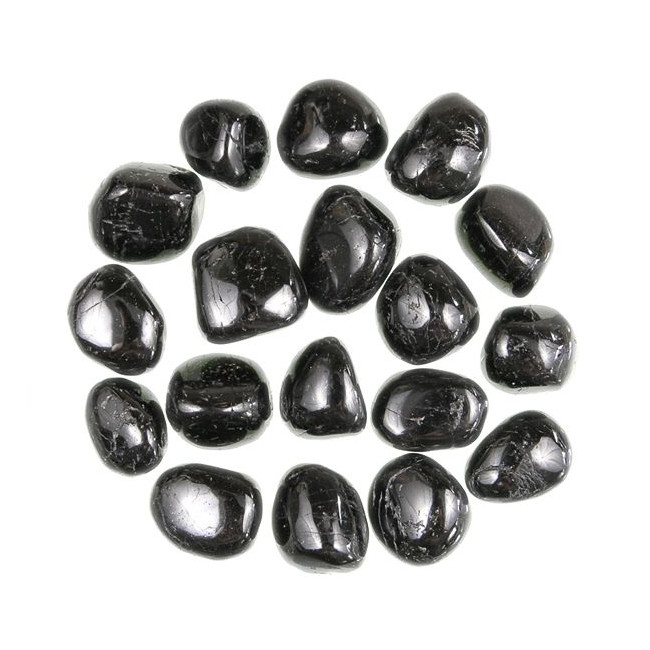Pierres roulées tourmaline noire - 1.5 à 2 cm - 20 grammes