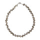 Collier en cristal fumé - Perles cubiques