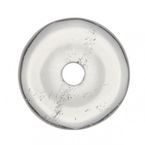 Donut Pi Chinois en cristal de roche (qualité extra) pour pendentif