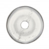 Donut Pi Chinois en cristal de roche (qualité extra) pour pendentif