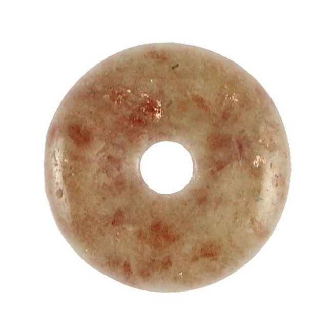 Donut Pi Chinois en pierre de soleil pour pendentif