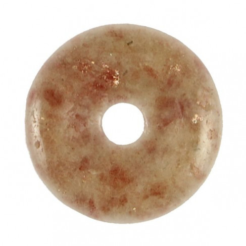 Donut Pi Chinois en pierre de soleil pour pendentif