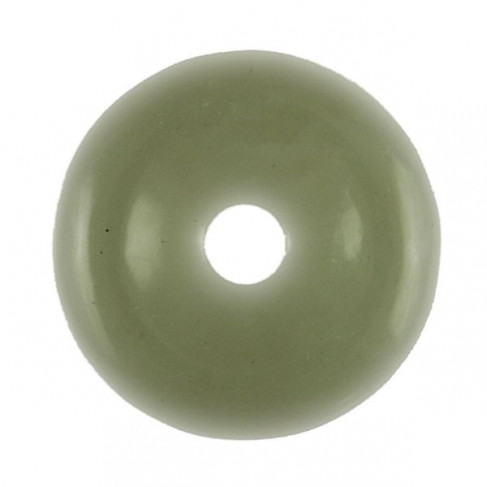 Donut Pi Chinois en jade vert de Chine  pour pendentif