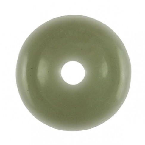 Donut Pi Chinois en jade vert de Chine  pour pendentif