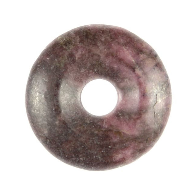 Donut Pi Chinois en rhodonite pour pendentif