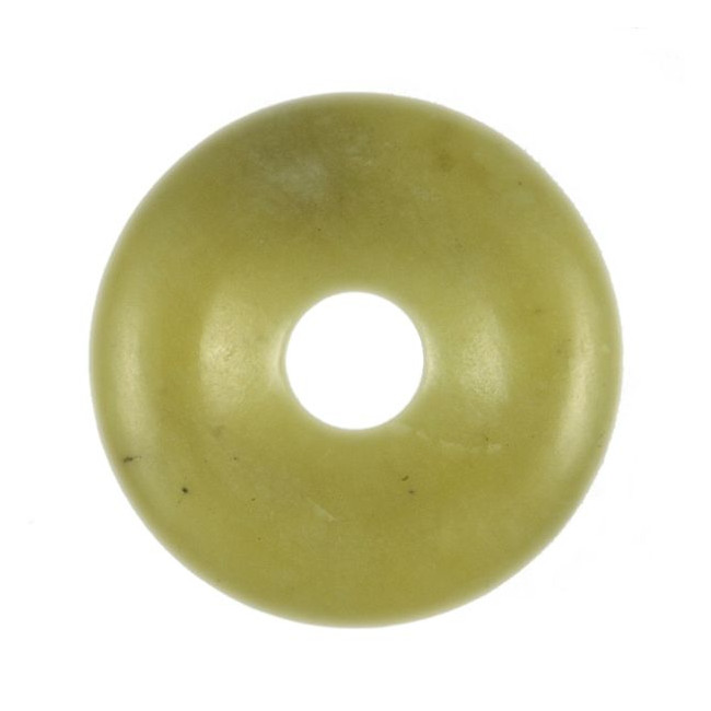 Donut Pi Chinois en serpentine pour pendentif