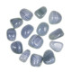 Pierres roulées calcédoine bleue - 2 à 3 cm - Qualité extra - Lot de 2