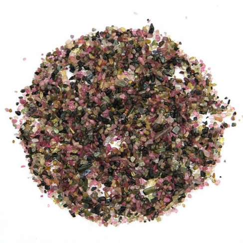 Sable roulé de tourmaline melon d'eau 0/2 mm - 50 grammes