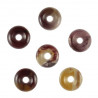 Donut Pi Chinois en jaspe mokaite pour pendentif