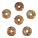Donut Pi Chinois en pierre de soleil pour pendentif